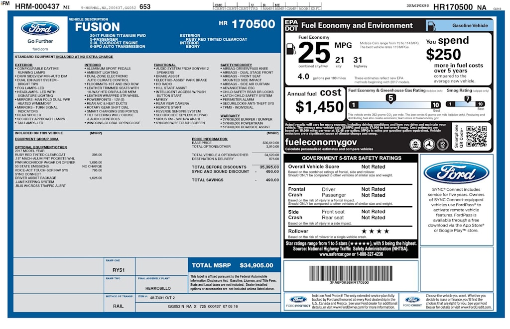 Thumbnail: 2017 Ford Fusion - 18