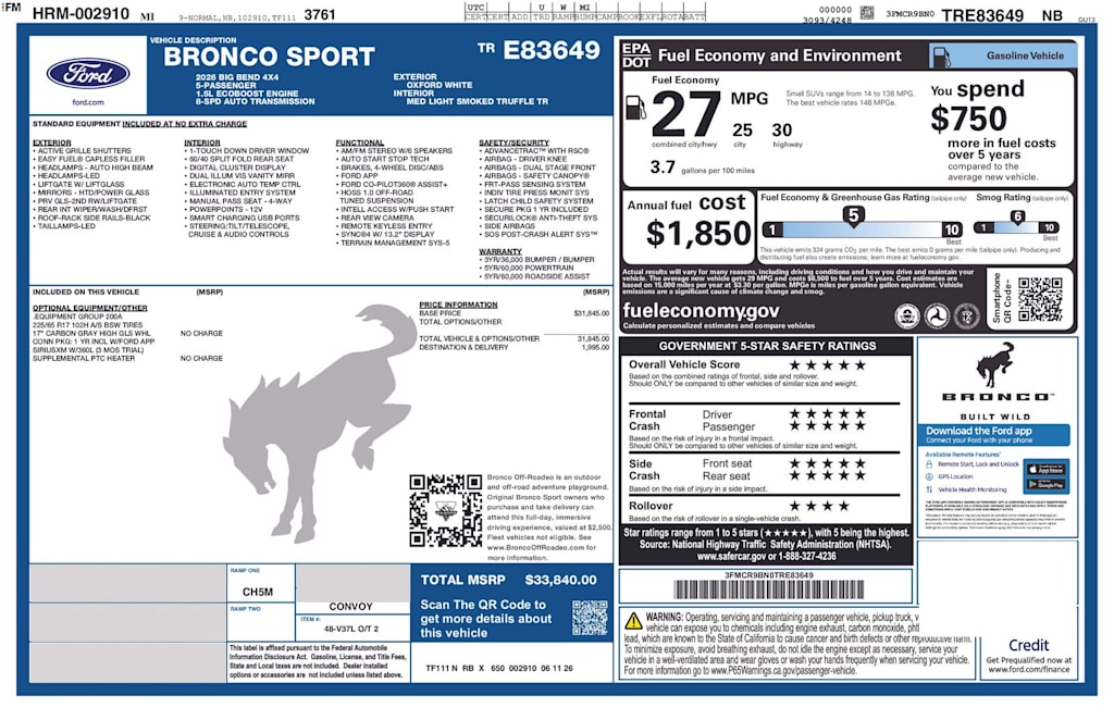 Thumbnail: 2026 Ford Bronco Sport - 13