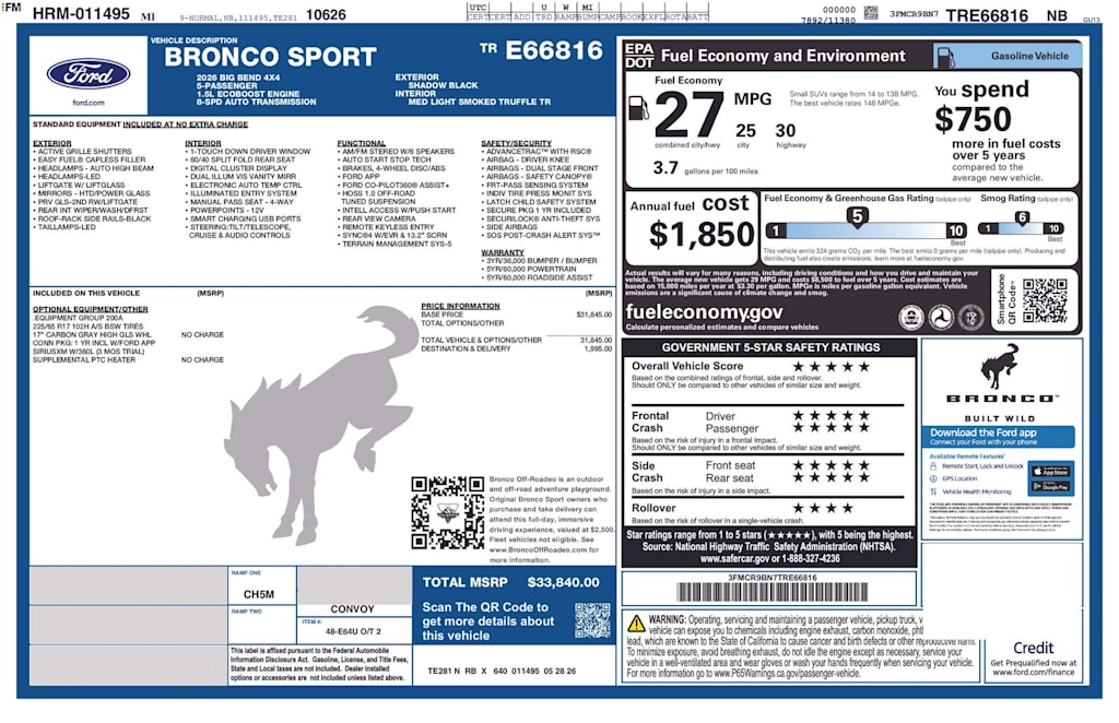 Thumbnail: 2026 Ford Bronco Sport - 13
