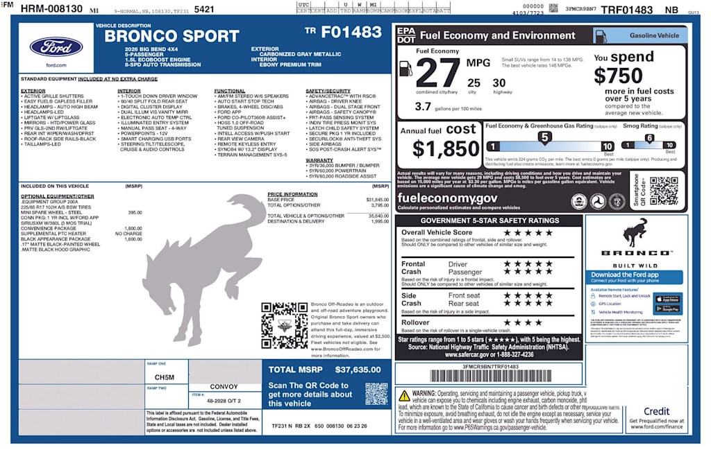 Thumbnail: 2026 Ford Bronco Sport - 13