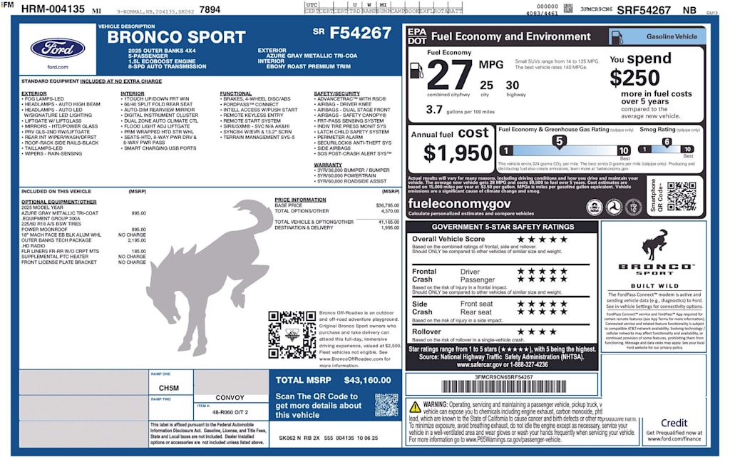 Thumbnail: 2025 Ford Bronco Sport - 13