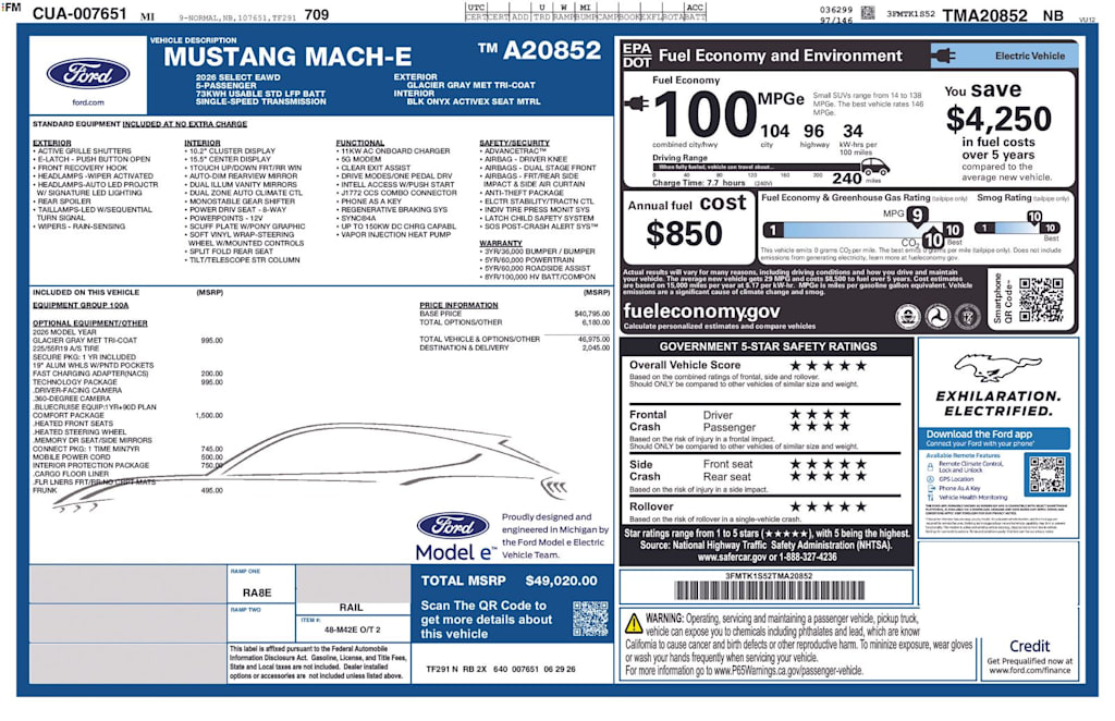 Thumbnail: 2026 Ford Mustang Mach-E - 9
