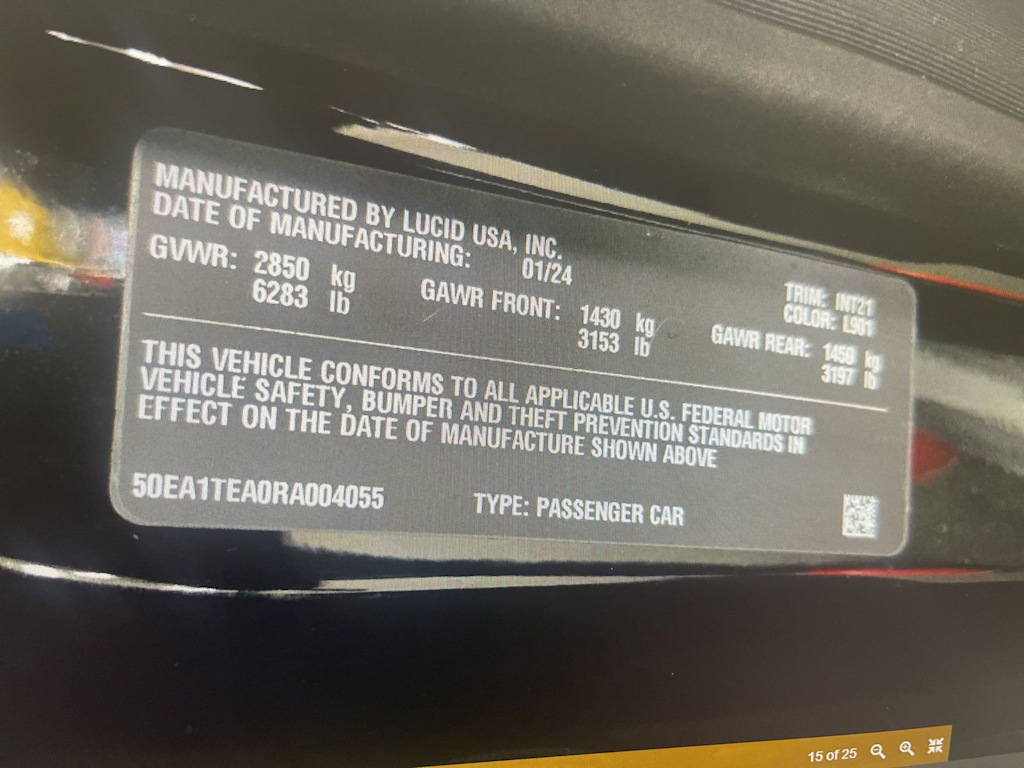 Thumbnail: 2024 Lucid Air - 11
