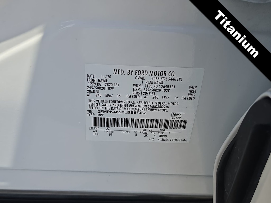 Thumbnail: 2020 Ford Edge - 18