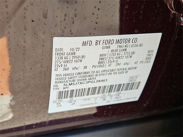 Thumbnail: 2023 Lincoln Aviator - 38