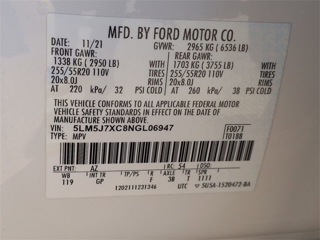 Thumbnail: 2022 Lincoln Aviator - 19