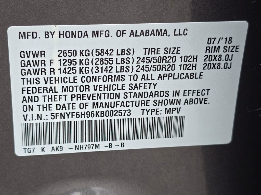 Thumbnail: 2019 Honda Pilot - 20
