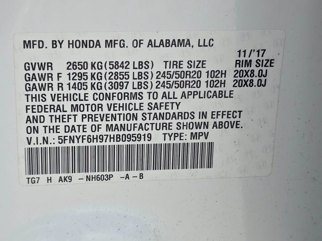 Thumbnail: 2017 Honda Pilot - 21