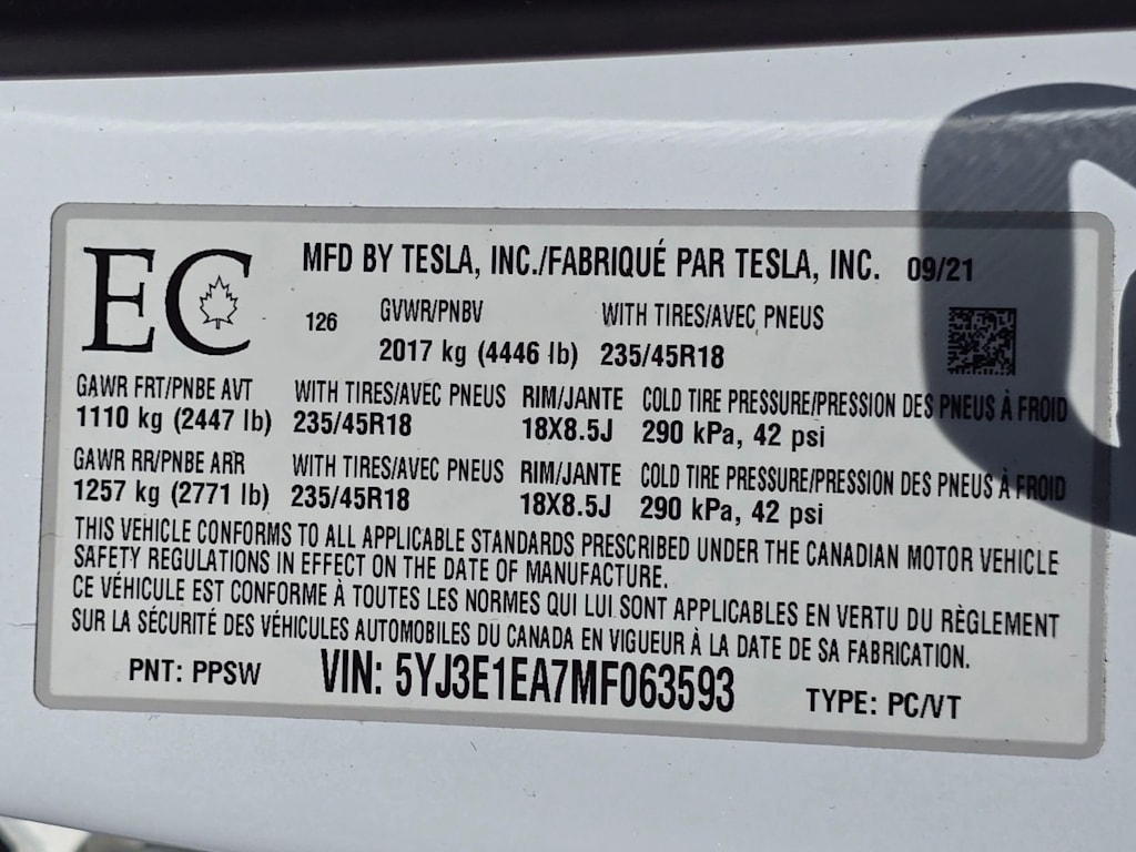 Thumbnail: 2021 Tesla Model 3 - 31