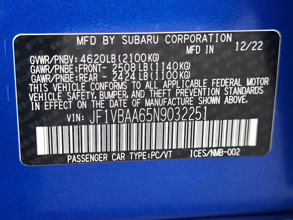 Thumbnail: 2022 Subaru WRX - 19