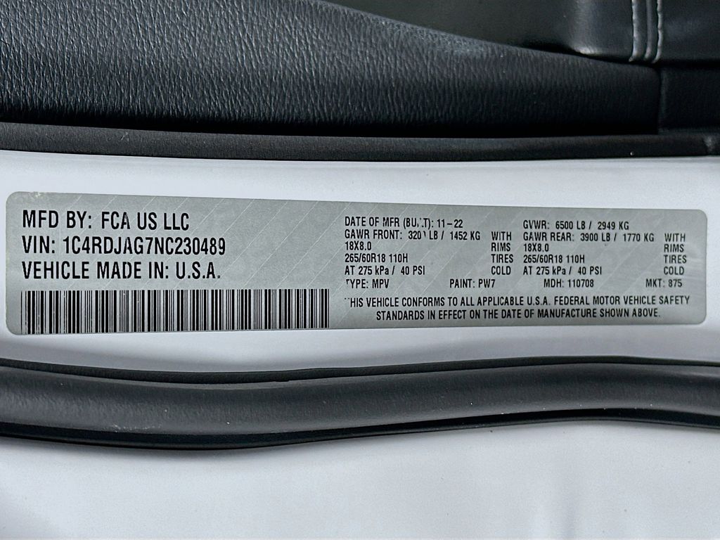 2022 Dodge Durango SXT 21