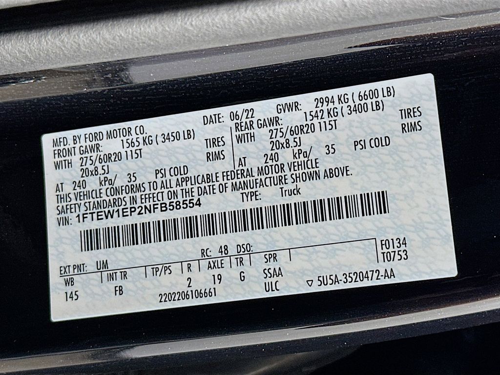 2022 Ford F-150 XLT 20