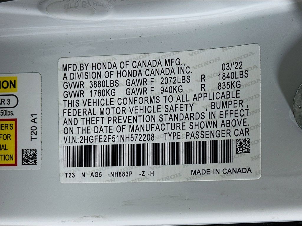 Thumbnail: 2022 Honda Civic - 20