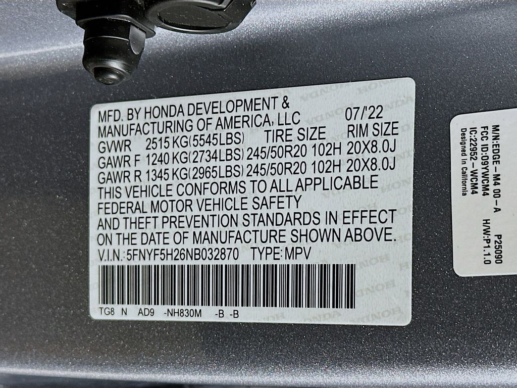 Thumbnail: 2022 Honda Pilot - 21