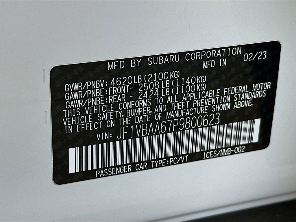 2023 Subaru WRX Base 20