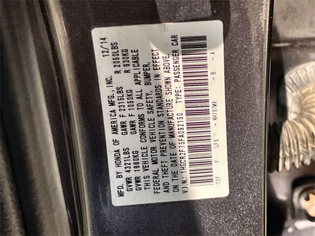 2015 Honda Accord EX 17