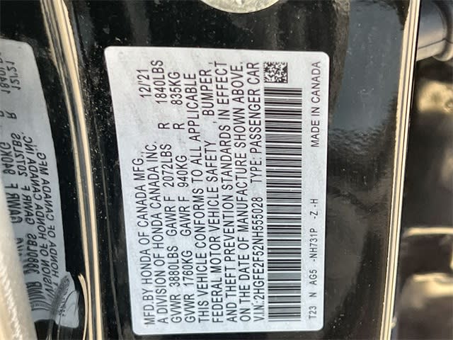 Thumbnail: 2022 Honda Civic - 19