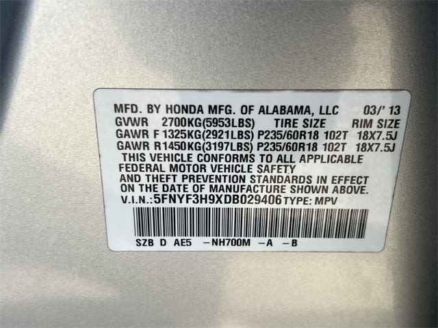 Thumbnail: 2013 Honda Pilot - 19