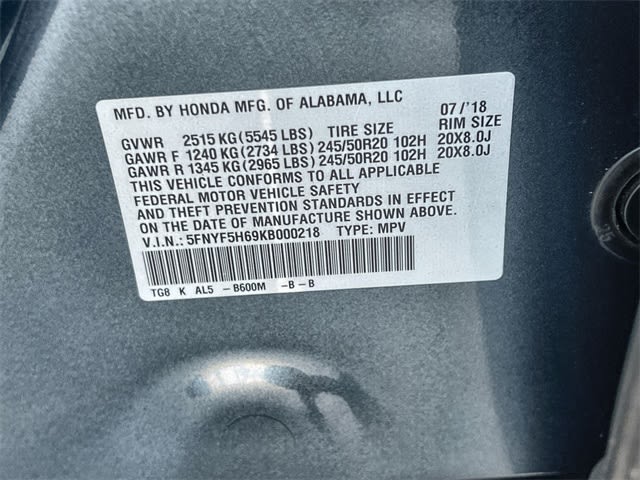 Thumbnail: 2019 Honda Pilot - 19