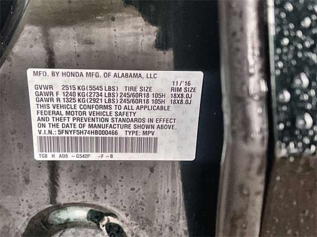 Thumbnail: 2017 Honda Pilot - 19