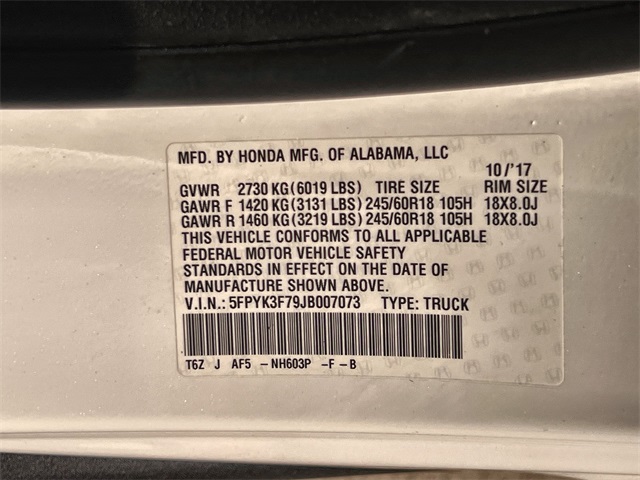 Thumbnail: 2018 Honda Ridgeline - 19
