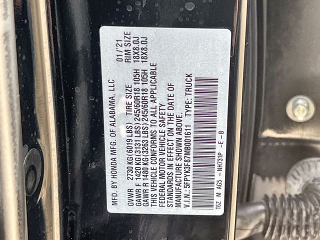 Thumbnail: 2021 Honda Ridgeline - 19