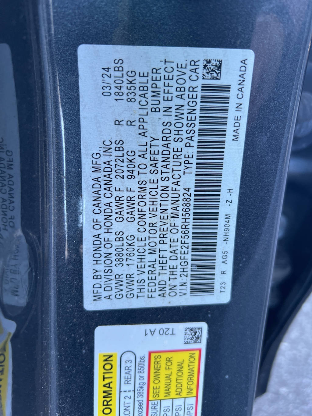 Thumbnail: 2024 Honda Civic - 9