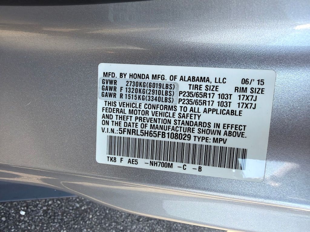Thumbnail: 2015 Honda Odyssey - 11