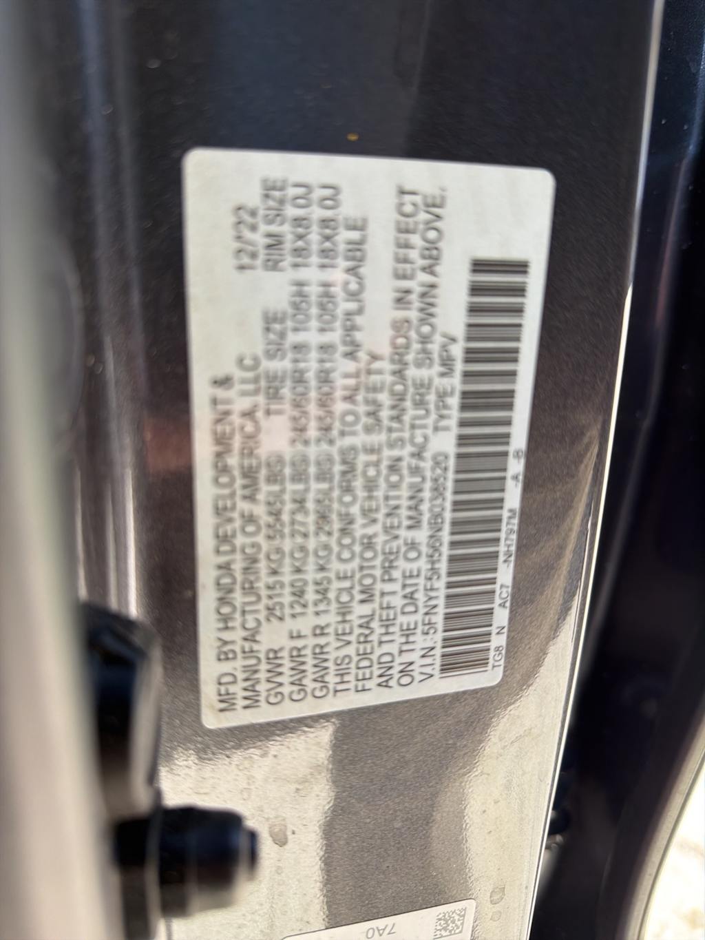 Thumbnail: 2022 Honda Pilot - 11