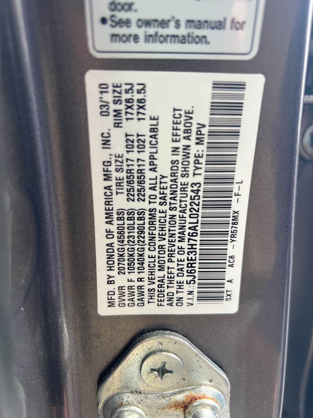 Thumbnail: 2010 Honda CR-V - 10