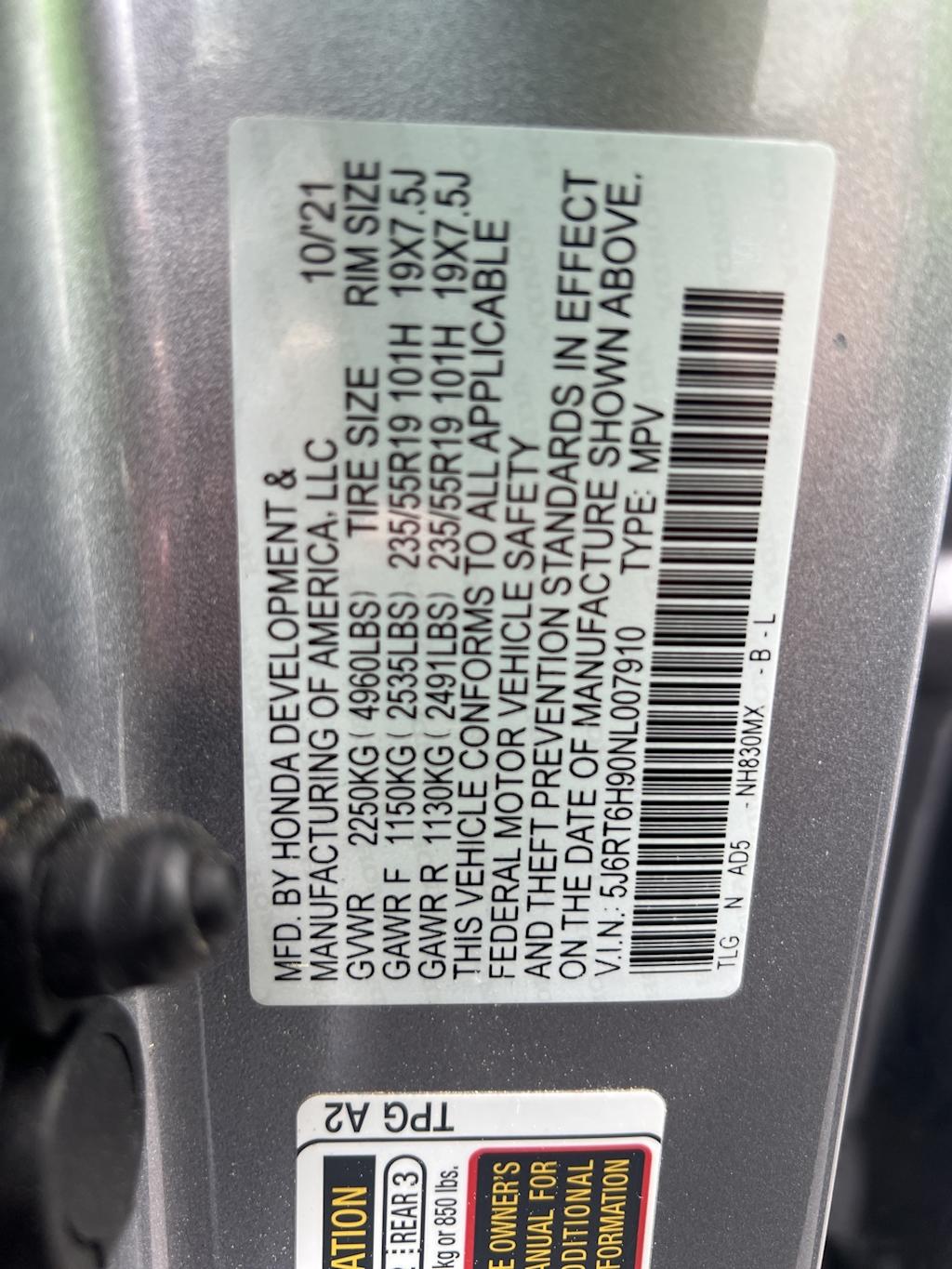 2022 Honda CR-V Touring 11
