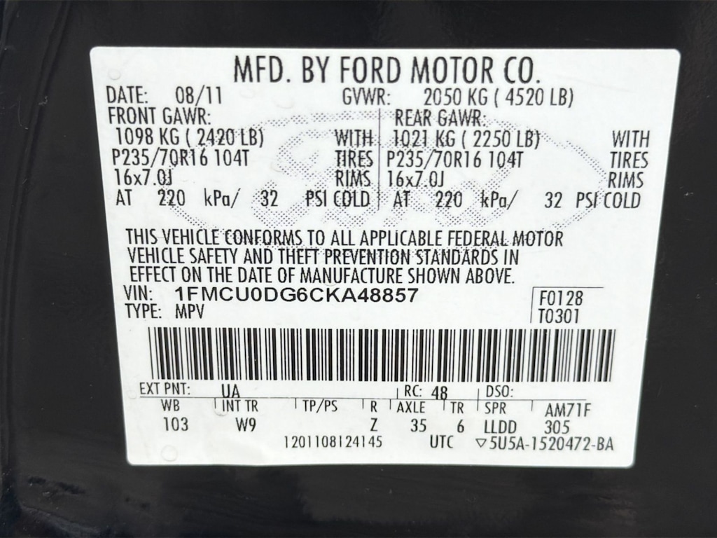 Thumbnail: 2012 Ford Escape - 17