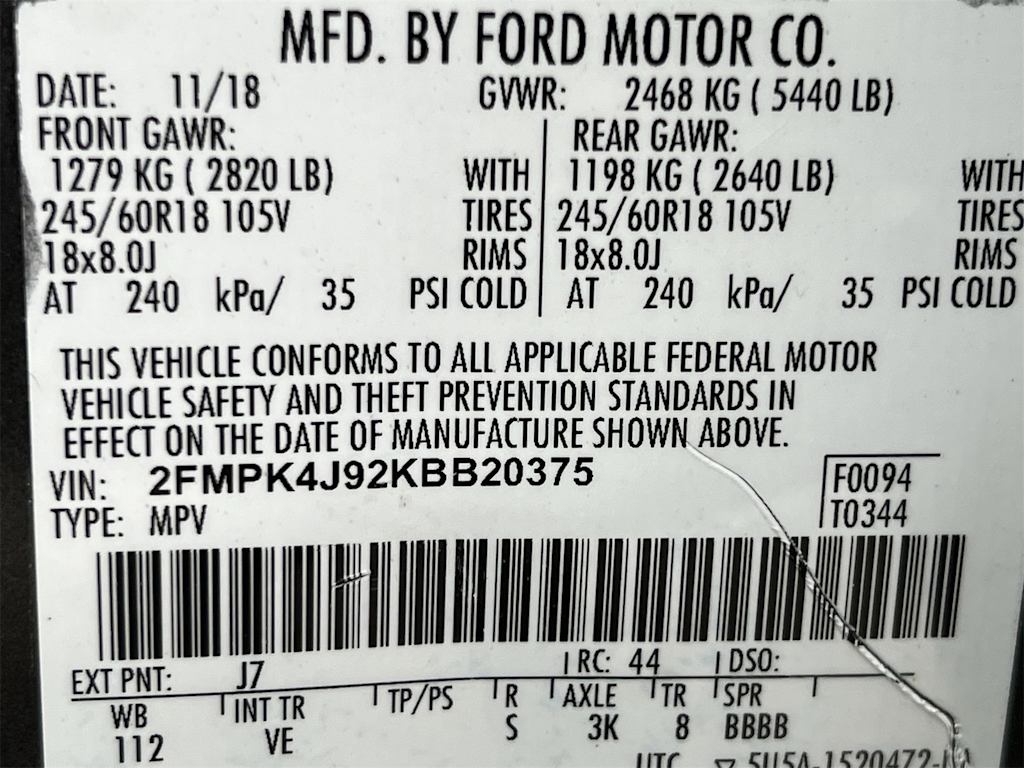 Thumbnail: 2019 Ford Edge - 19