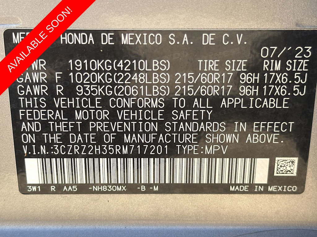 Thumbnail: 2024 Honda HR-V - 19