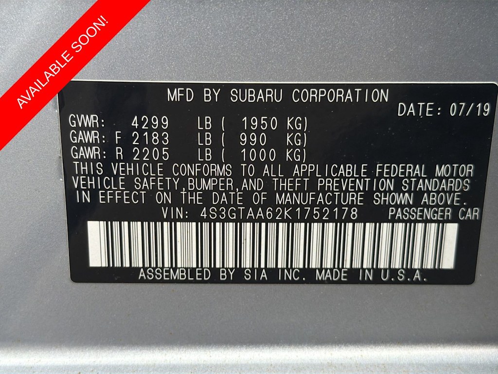 Thumbnail: 2019 Subaru Impreza - 18