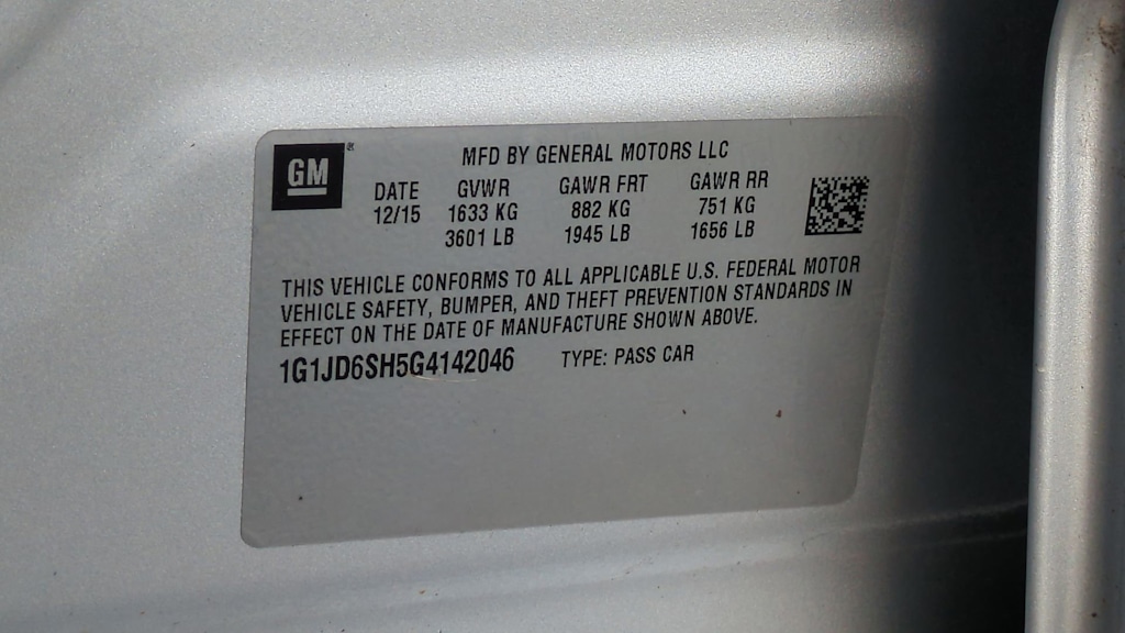 Thumbnail: 2016 Chevrolet Sonic - 17