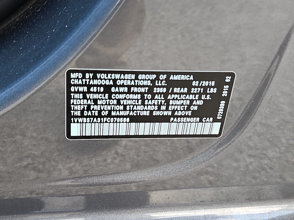 Thumbnail: 2015 Volkswagen Passat - 15