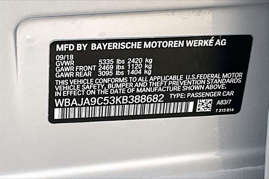 Thumbnail: 2019 BMW 5 Series - 19