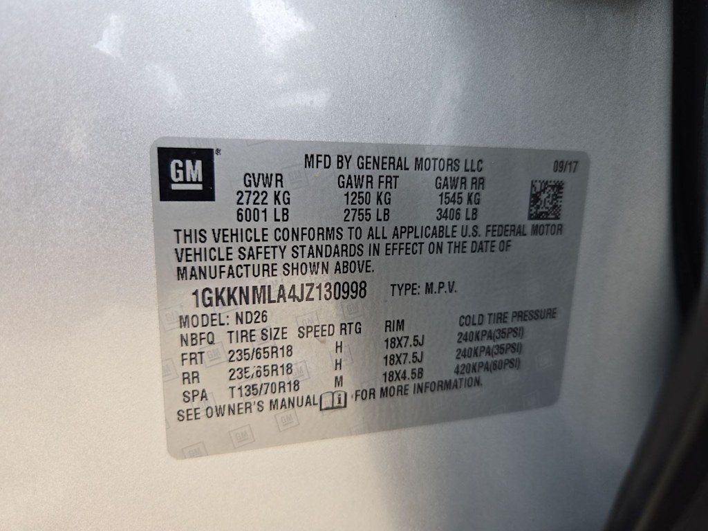 Thumbnail: 2018 GMC Acadia - 18