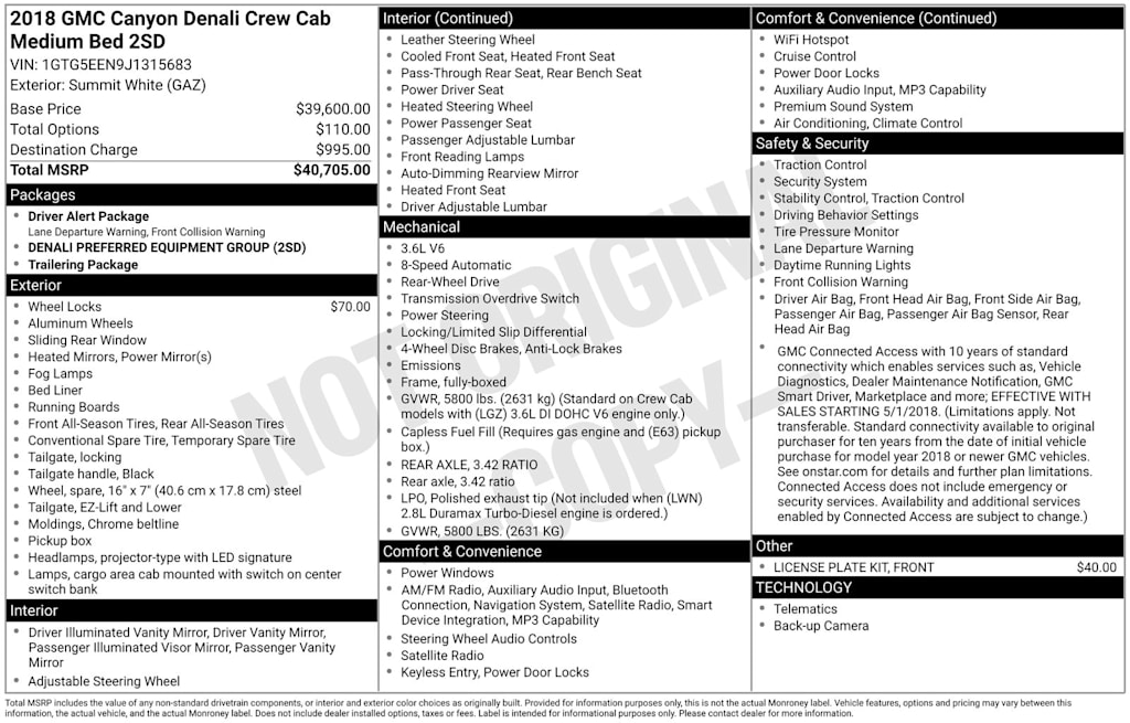 Thumbnail: 2018 GMC Canyon - 36