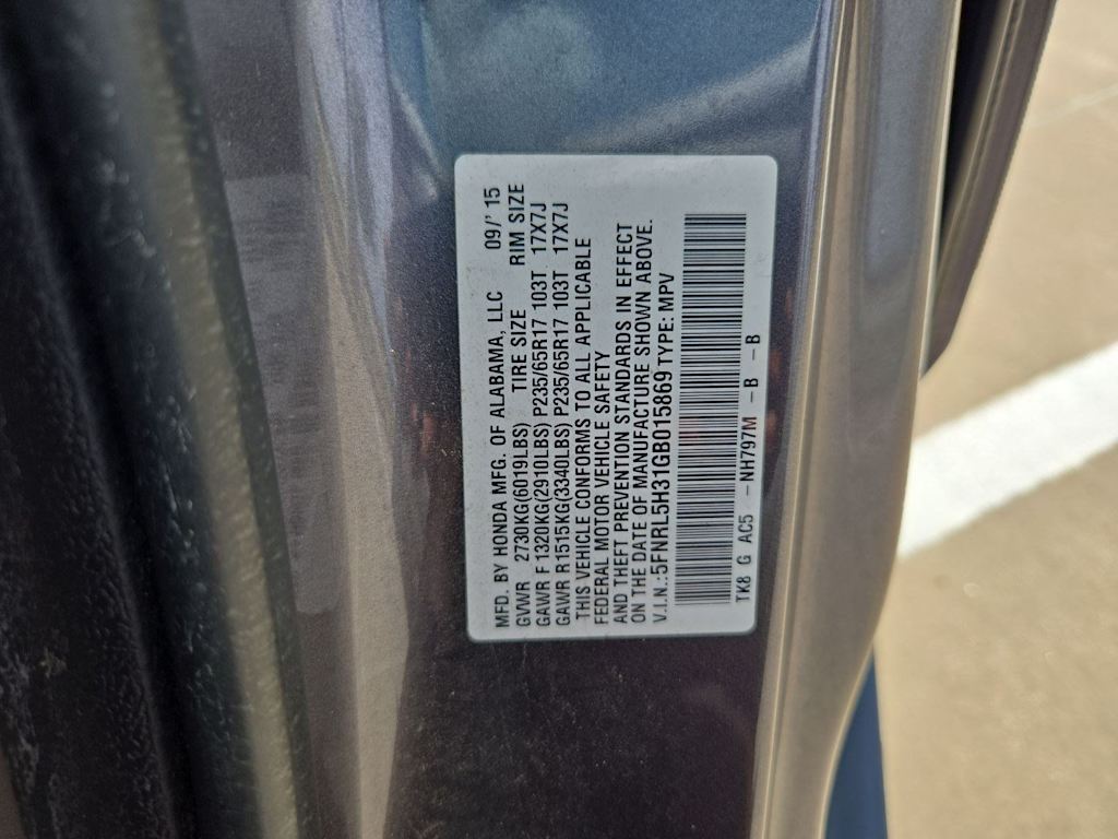 Thumbnail: 2016 Honda Odyssey - 18