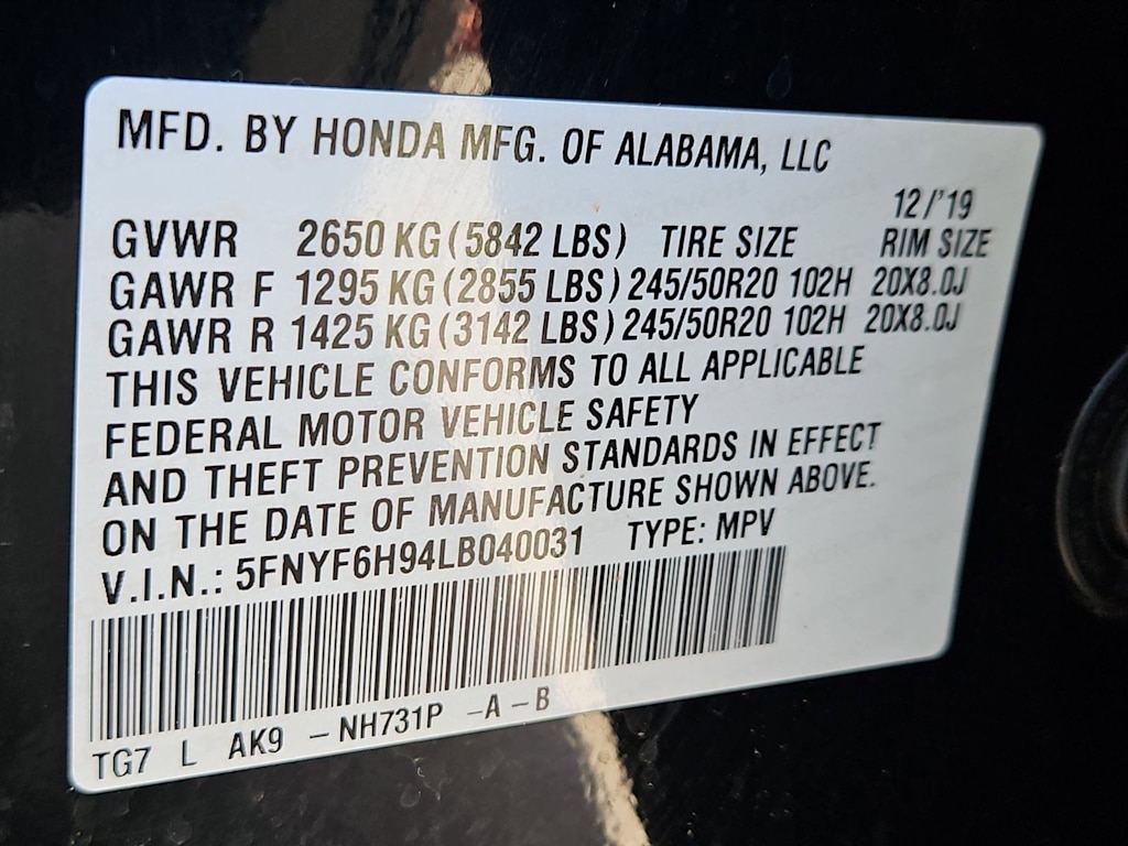 Thumbnail: 2020 Honda Pilot - 19