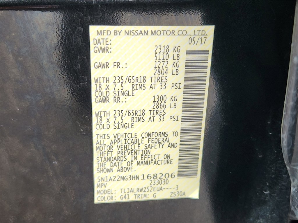 Thumbnail: 2017 Nissan Murano - 32