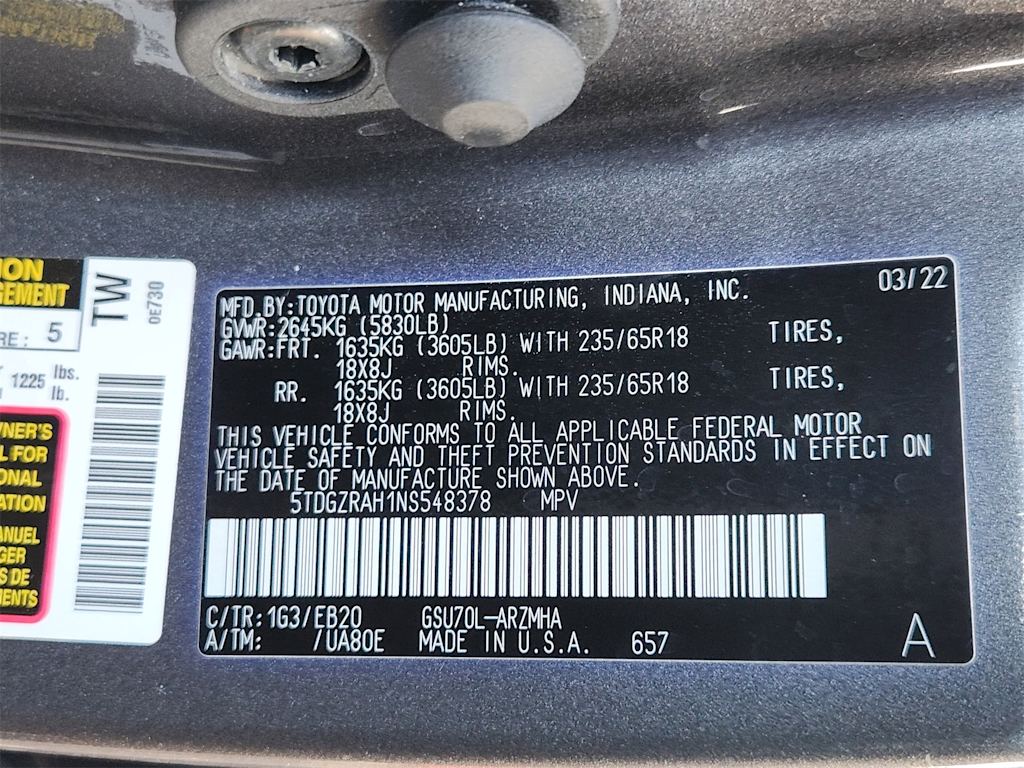 Thumbnail: 2022 Toyota Highlander - 36