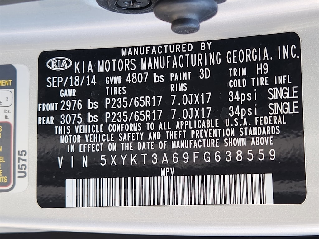 Thumbnail: 2015 Kia Sorento - 31