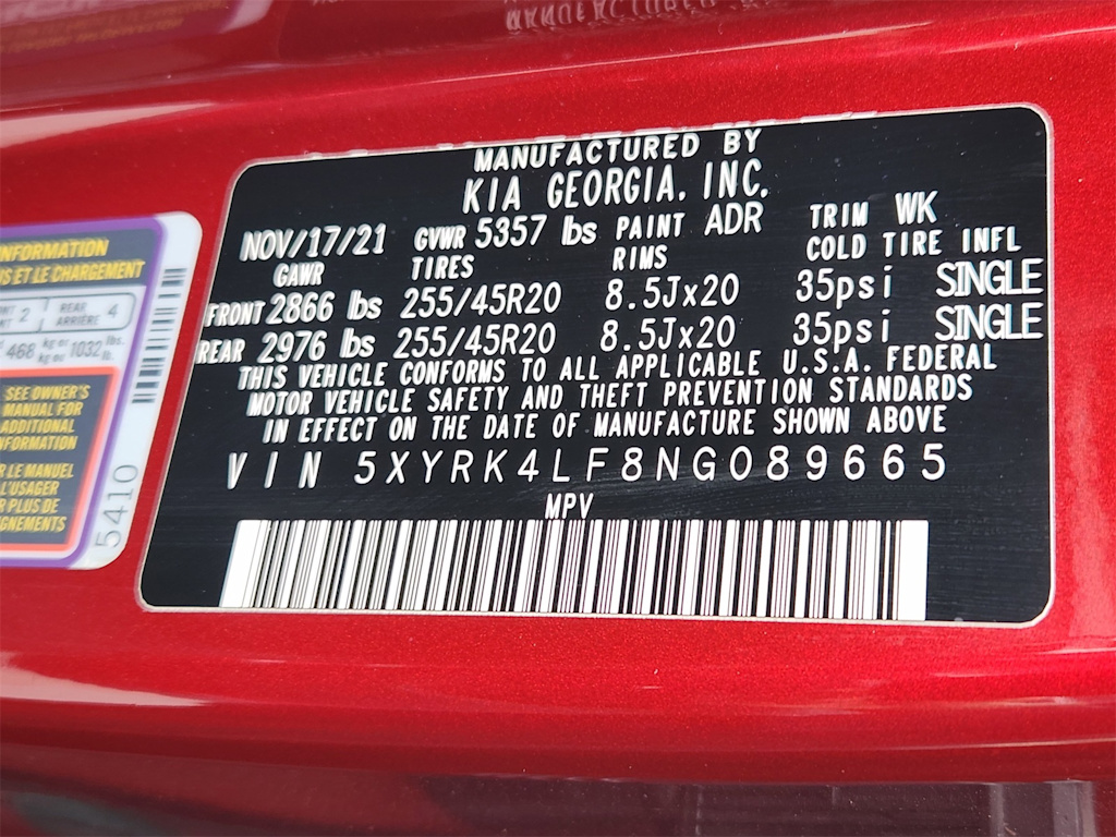 Thumbnail: 2022 Kia Sorento - 17