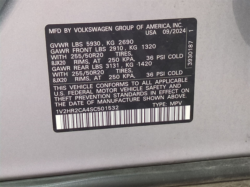2025 Volkswagen Atlas SE 20