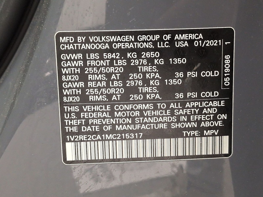 Thumbnail: 2021 Volkswagen Atlas - 19