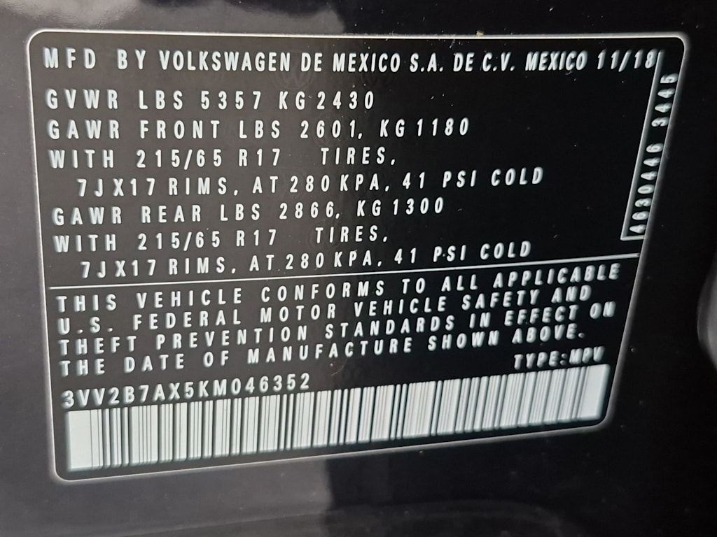 Thumbnail: 2019 Volkswagen Tiguan - 19