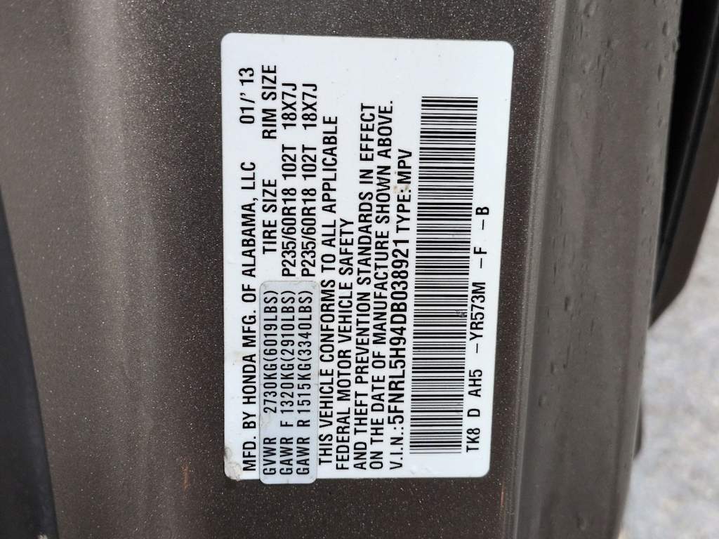 Thumbnail: 2013 Honda Odyssey - 19